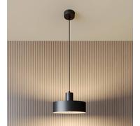 SIGMA Lámpara colgante Rif de metal, negro, Ø 25 cm True