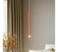 SIGMA Lámpara colgante Sopel 1, rojo teja, 1 luz, acero, Ø 5 cm