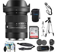 Sigma Lente contemporánea de 18-50 mm f/2.8 DC DN para Sony E con paquete de accesorios Deal-Expo...