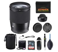 Sigma Lente contemporánea F1.4 DC DN de 16 mm para Sony E con paquete avanzado Sunshine Photo