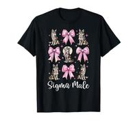 Sigma Macho Alfa Macho Cringe Meme Lobo Hombre Lobo Coqueta Arco Camiseta