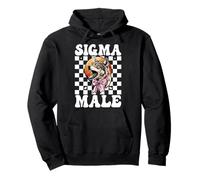 Sigma Macho Alfa Macho Cringe Meme Lobo Hombre Lobo Coqueta Arco Sudadera con Capucha