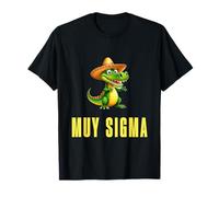 Sigma Meme Crocodile Funny Sombrero Reptile Humor Trend Camiseta