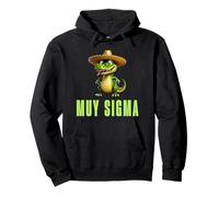 Sigma Meme Crocodile Funny Sombrero Reptile Humor Trend Sudadera con Capucha