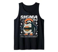 Sigma Penguin Boy Funny Italian-Brainrot Gen Z Meme Camiseta sin Mangas