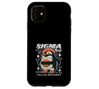 Sigma Penguin Boy Funny Italian-Brainrot Gen Z Meme Carcasa para iPhone 11
