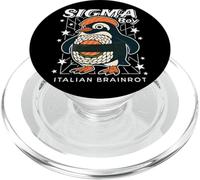 Sigma Penguin Boy Funny Italian-Brainrot Gen Z Meme PopSockets PopGrip para MagSafe