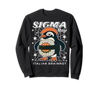 Sigma Penguin Boy Funny Italian-Brainrot Gen Z Meme Sudadera