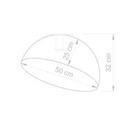 SIGMA Plafón Sfera, Ø 50 cm, blanco/dorado