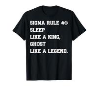 Sigma Regla Cita Fuerza Silenciosa Lobo Solitario Mentalidad Viral Camiseta