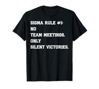 Sigma Regla Cita Fuerza Silenciosa Lobo Solitario Mentalidad Viral Camiseta