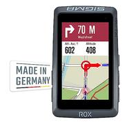 SIGMA ROX 12.1 EVO Ciclocomputador GPS inalámbrico 3" | Fabricado en Alemania | Navegador bicicleta con 150 funciones, GLONASS & Bluetooth - Compatible con Komoot & E-Bike - Set con Sensor, Gris Noche