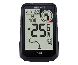 SIGMA ROX 4.0 Endurance Negro | 41 h de autonomía | Ant+ y BLE | Cuentakilómetros GPS inalámbrico para bicicleta | Compatible con bicicletas eléctricas | Medición de altitud | USB-C