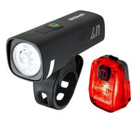 Sigma Set de iluminación Aura 50 luz delantera + Hiro 10 luz trasera - StVZO negro