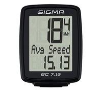 SIGMA Sport BC 7.16 - Ciclocomputador, Bicicleta, 7 Funciones, fácil de Manejar