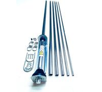 Sigma Venom - Antena de estación base CB con varilla plateada de 5/8 ondas, 10 y 11 metros