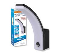 Sigmaled lighting - Aplique Pared Exterior IP65, Foco LED Exterior con Sensor de Movimiento Crepuscular (Desconectable), Lampara LED 3 Intensidades seleccionables 20W 15W 12W, Luz Natural, (Blanca)