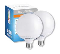 Sigmaled lighting - Bombilla LED Globo G120 E27 20W 2200 lm, Lampara LED 2800K Blanco Cálido, Ø120 mm, CRI>80, Equivalente 170W, Luz Decorativa Bajo Consumo, No Regulable, Pack de 2