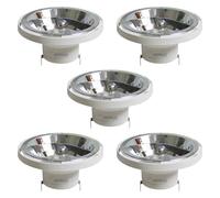 Sigmaled lighting, FOCO LED AR111 G53 14W (=110W halógeno), 1000 lúmenes, Blanco cálido 3000K, 12V AC/DC, Bombilla led AR111, Pack 5