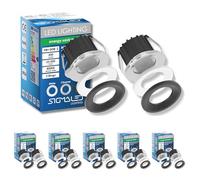 Sigmaled lighting, MINI FOCO LED 3W para Exterior, Regulable, Resistente a salpicaduras, 300lm, Blanco Natural 4000K, Spot empotrable IP54, 220V / 230V AC NO NECESITA Driver, 10 focos (5 cajas de 2)