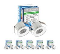 SIGMALED LIGHTING, Mini Foco LED empotrado Interior Techo Regulable 3W (300lumen), LED SPOT Luz Natural 4000K, para Hogar y Tiendas, 220V/230V, Driver NO NECESARIO, Ø35x25mm, Redondo, 10 Focos