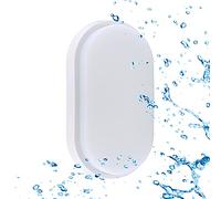 Sigmaled lighting - Plafón led 15W - Impermeable IP54 - Luz Blanca Natural 4500K - 1350 Lumen - Plafón y aplique OVAL resistente al agua - Ideal para uso Exterior o Interior