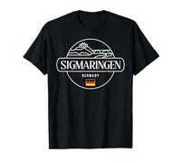 Sigmaringen Alemania City Travel Vintage Design Camiseta