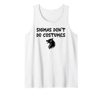 Sigmas Don't Do Costumes Funny Gen Alpha Halloween Werewolf Camiseta sin Mangas