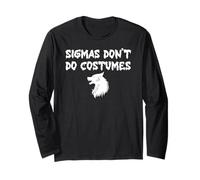 Sigmas Don't Do Costumes Gen Alpha Funny Halloween Werewolf Manga Larga