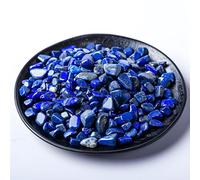 SigMntun Chips de cristal de lapislázuli pulido, 200 unidades, 10 onzas, piedras de cristal de mar trituradas, piedras curativas de cristal de reiki, decoración del hogar
