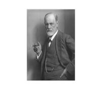 Sigmund Freud - Póster de retrato para dormitorio, lienzo decorativo para pared, oficina, habitación, decoración estética, regalo, sin marco, 50 x 75 cm