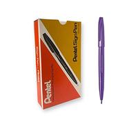 Sign Pen, Nonrefillable, Water Based, Fiber Tip, Violet, Sold as 1 Each