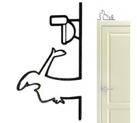 Signage - Restroom Sign for Identification | Abstract Iron Frame with Visual Logic, High Fidelity Navigational Hub & Iconographic Nodes for Restaurants, Hotels and Apartments