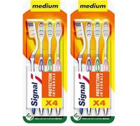 Signal Cepillo de dientes Medium de protección integral 1 x 4 unidades (Paquete de 2)