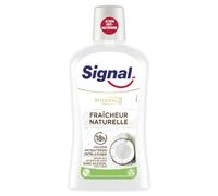 Signal Integral 8 Nature Elements - Bañador de boca, antibacteriano, frescor natural y blanqueador, infusado con estratos de coco, dientes blancos y alina fresca, 500 ml