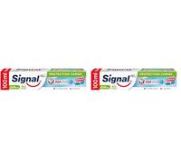 Signal Pasta de Dientes Protección Anticaries con flúor y calcio 100 ml (Paquete de 2)