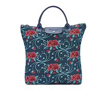 Signare Bolsa de compras plegable reutilizable con diseño de arte popular mexicano, Frida Kahlo Clavel, One Size