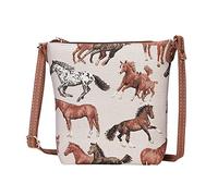 Signare Bolso bandolera pequeño para mujer con diseños de animales y mascotas, White