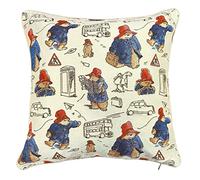 Signare Funda de cojín de Tapiz de 45 x 45 cm, Cojines Decorativos para sofá con diseños de Oso Paddington (Paddington Bear, CCOV-PADD)
