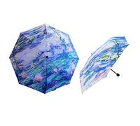 Signare Lleva a los maestros contigo: mantente seco y elegante, paraguas inspirados en el arte, Claude Monet nenúfar, S