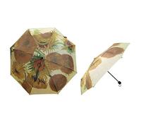 Signare Lleva a los maestros contigo: mantente seco y elegante paraguas inspirados en el arte, Girasol de Van Gogh, M