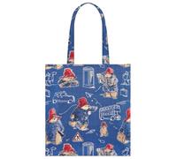 Signare Paddington Bear - Bolsa plana con diseño de oso azul - (FLAT-PADDBL), n/a, Medium