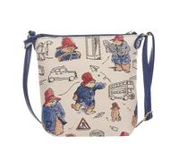 Signare Paddington Bear - Bolso bandolera con diseño de oso | 19 cm de ancho x 19 cm de alto x 6,5 cm de profundidad | Compartimento principal con cremallera y bolsillo interior | Bolso cruzado o