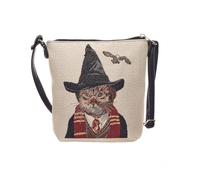 Signare Tapestry - Bolso bandolera pequeño para mujer con diseños de animales y mascotas (gato mágico)