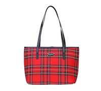 Signare Tapestry Shoulder Bag for Woman Travel or Work Tote Bags for Women In Red Royal Stewart Tartan Design |COLL-RSTT