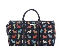 Signare Tapiz - Bolsa de lona grande para mujer, bolsa de fin de semana con varios, Cachorro juguetón, L, Big Holdal