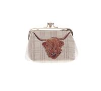 Signare Tapiz Lindo Exquisito de Doble Bolsillo con Cierre de Beso para Mujer diseño (Chinoiserie) - FRMP (Vaca de Las Tierras Altas)