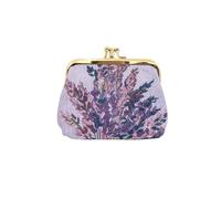 Signare Tapiz Lindo y Exquisito Monedero de Doble Bolsillo para Mujer con diseño Floral (Lavanda)