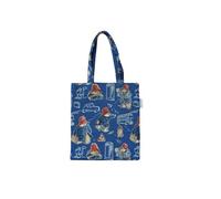 Signare Tapiz Mini bolsa plana con diseño de tapiz tejido (FLATMN-) (Paddington Bear Blue)
