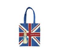 Signare Tapiz - Mini bolsa plana con diseño de tapiz tejido (FLATMN-) (Union Jack Peter Rabbit)